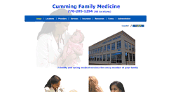 Desktop Screenshot of cummingfamilymedicine.com